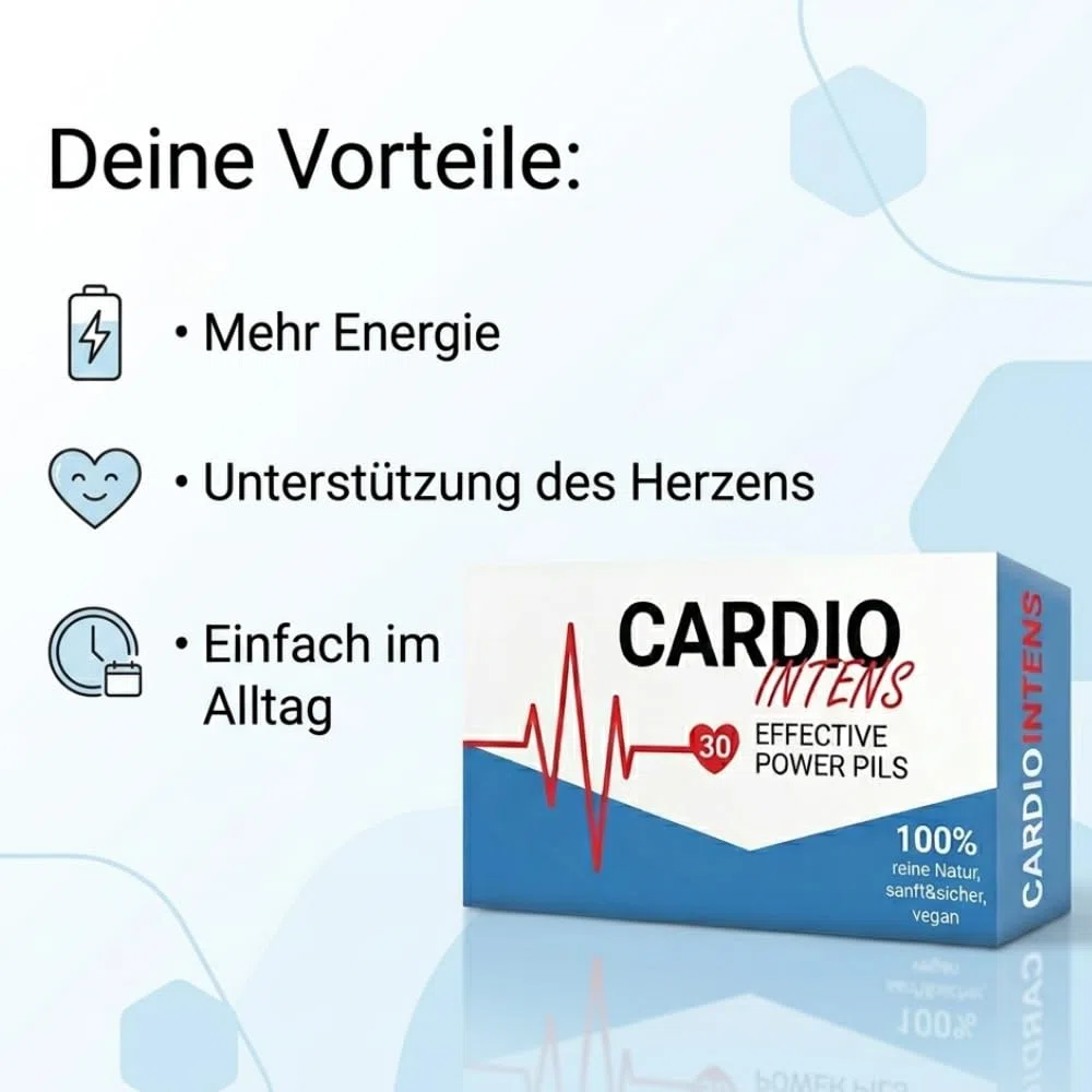 CARDIO Herz: Reguliert den Blutdruck - unterstützt Gesundheit schneller zu erreichen - Deutsche Herstellung