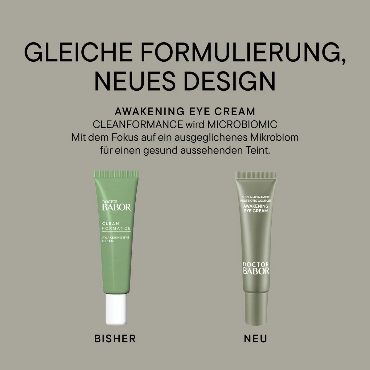DOCTOR BABOR Microbiomic Awakening Eye Cream (15 ml) – vegane Augencreme zum Kaschieren von Augenschwellungen – professionelle Augenpflege für eine strahlende Augenpartie