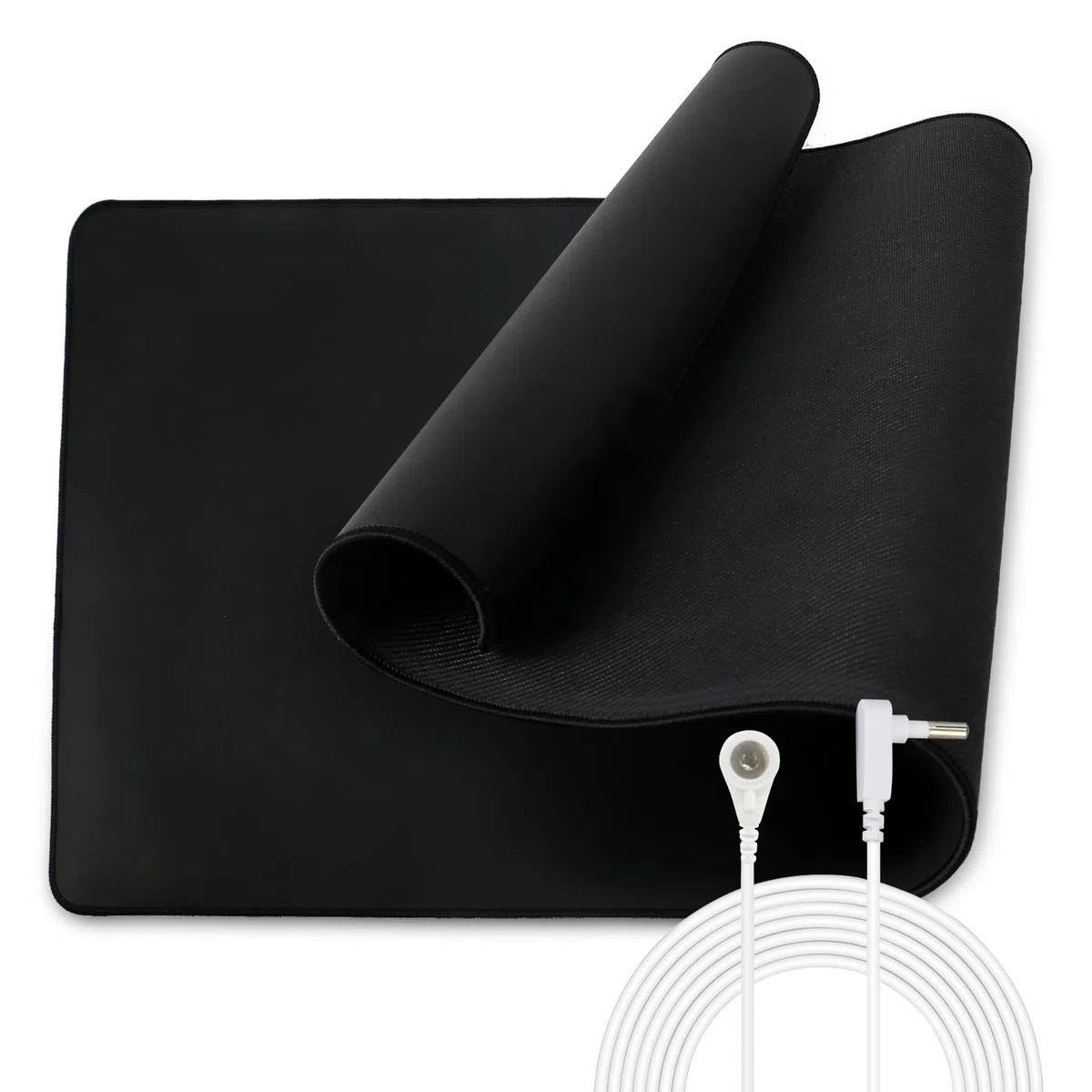 Erdungsmatte mit EU Kabel, Grounding Mat for Earthing, Erdungsmatten-Set für Besseren Schlaf, Grounding Pad (35 * 76cm)