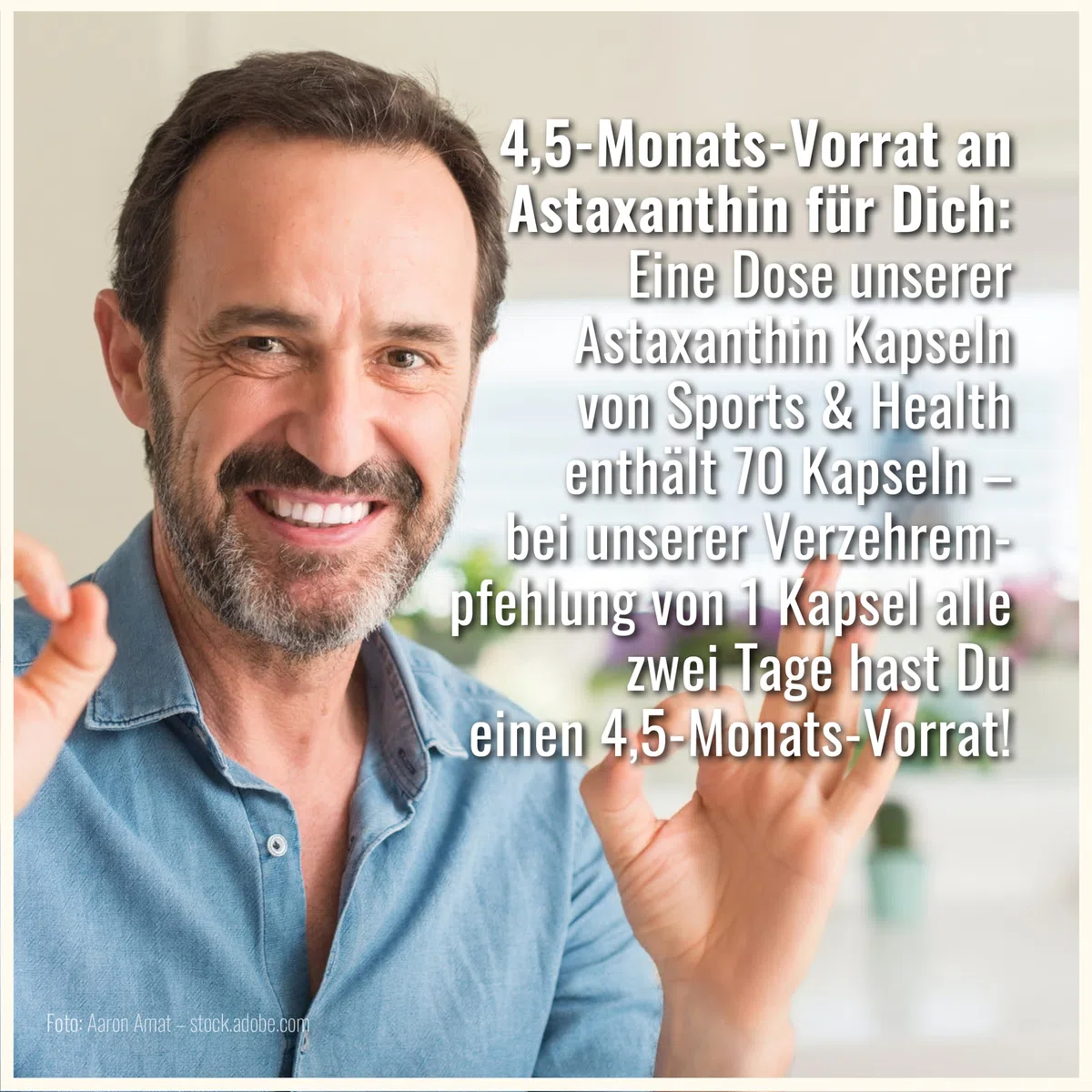 Astaxanthin 12 mg Depot Softgel Kapseln mit Oxidationsschutz - 4 Monatsvorrat - Gel Caps - Mit Vitamin E (70 Kapseln)