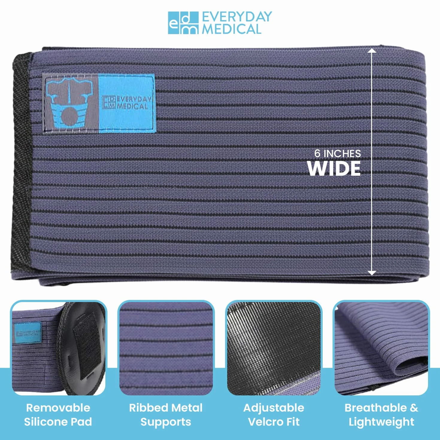 Alltägliche medizinische Nabelhernie Gürtel - für Damen und Herren - Übergröße Bauchhernie Binder für Bauchnabelbruch Hernie Unterstützung - für Inzisional, epigastric, ventral, Leistenhernie - L/XL
