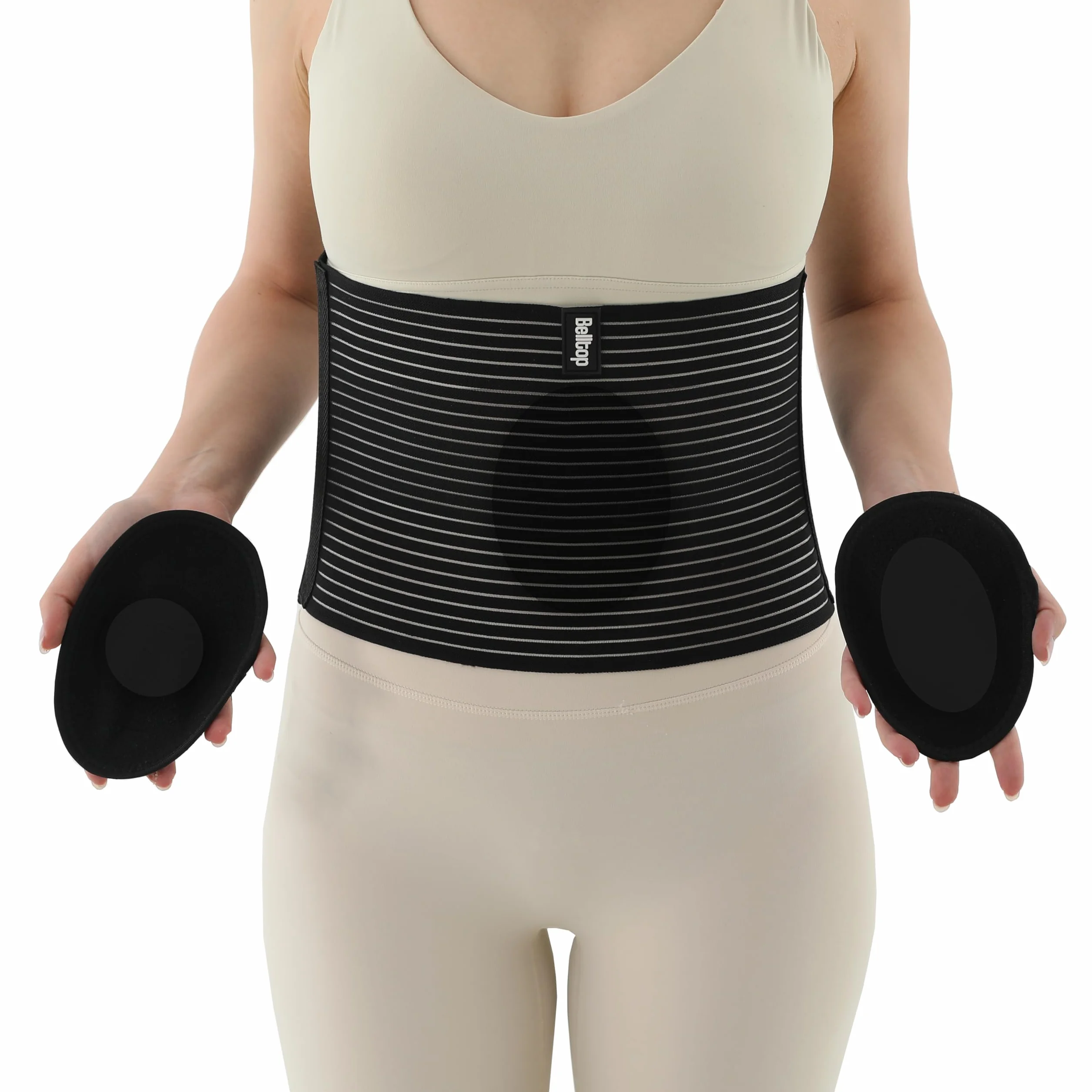 NabelbruchBandage. Nabelhernie Gürtel Herren/Damen - Bauchgurtel für Hernie: Nabel, Epigastric, ventral. Leistenbruch Gürtel. (XXL)