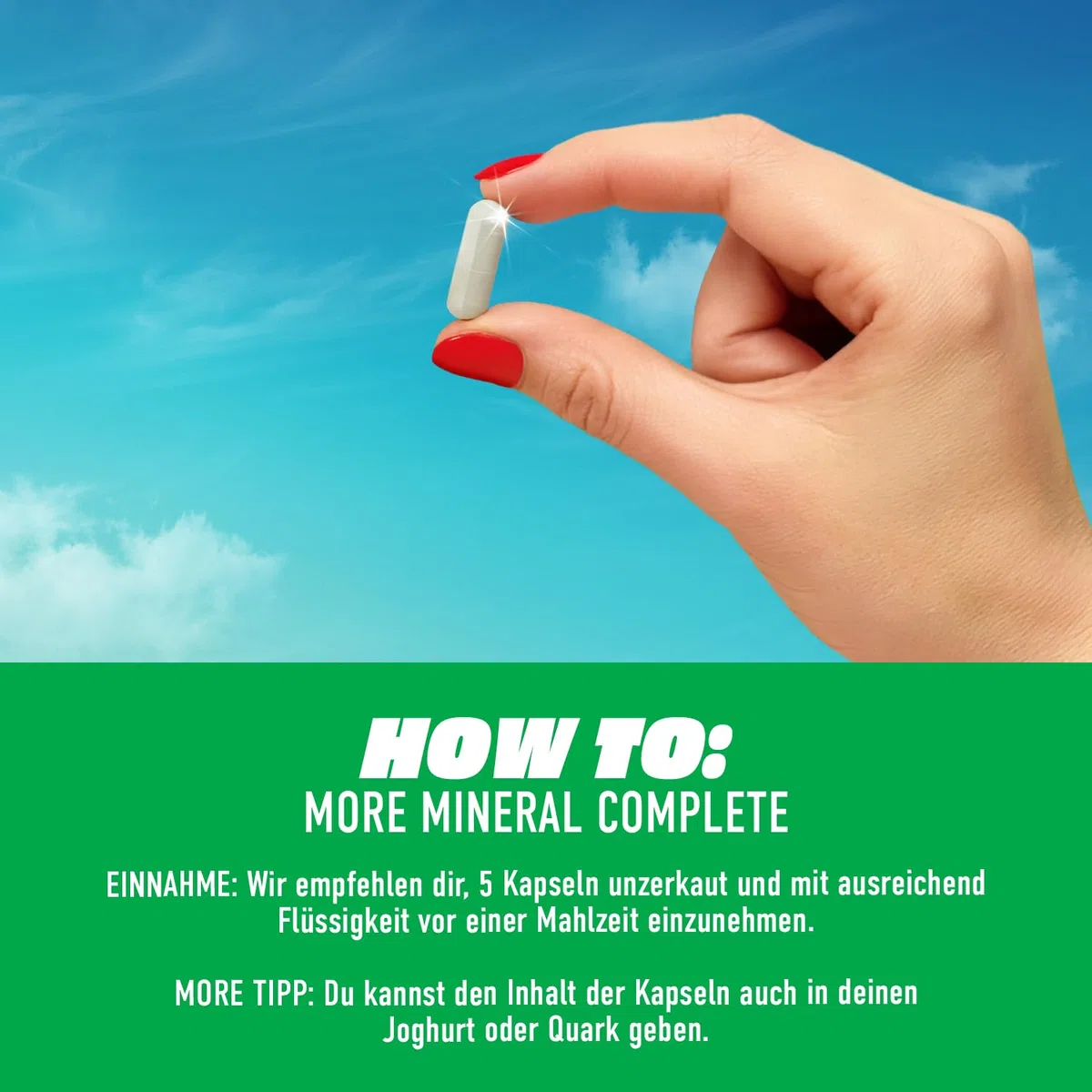 More Mineral Complete V4, 150 Kapseln | mit Vitaminen und Mineralstoffen, vegan, made in Germany
