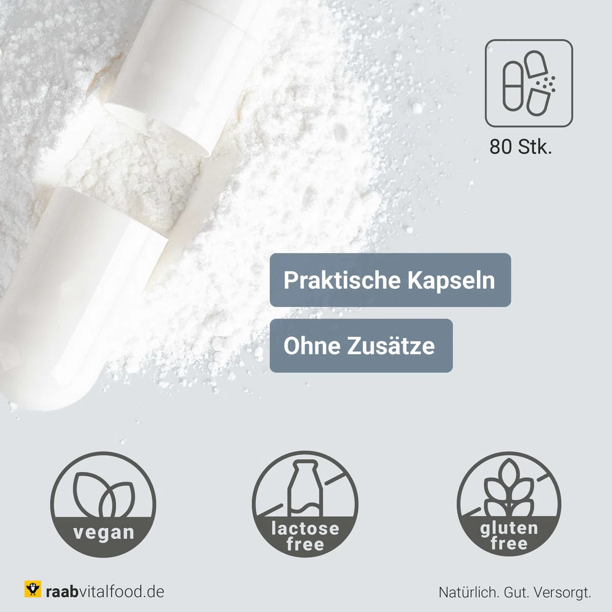 Essenzielle Aminosäuren Kapseln 80 à 600 mg 1 x 48 g