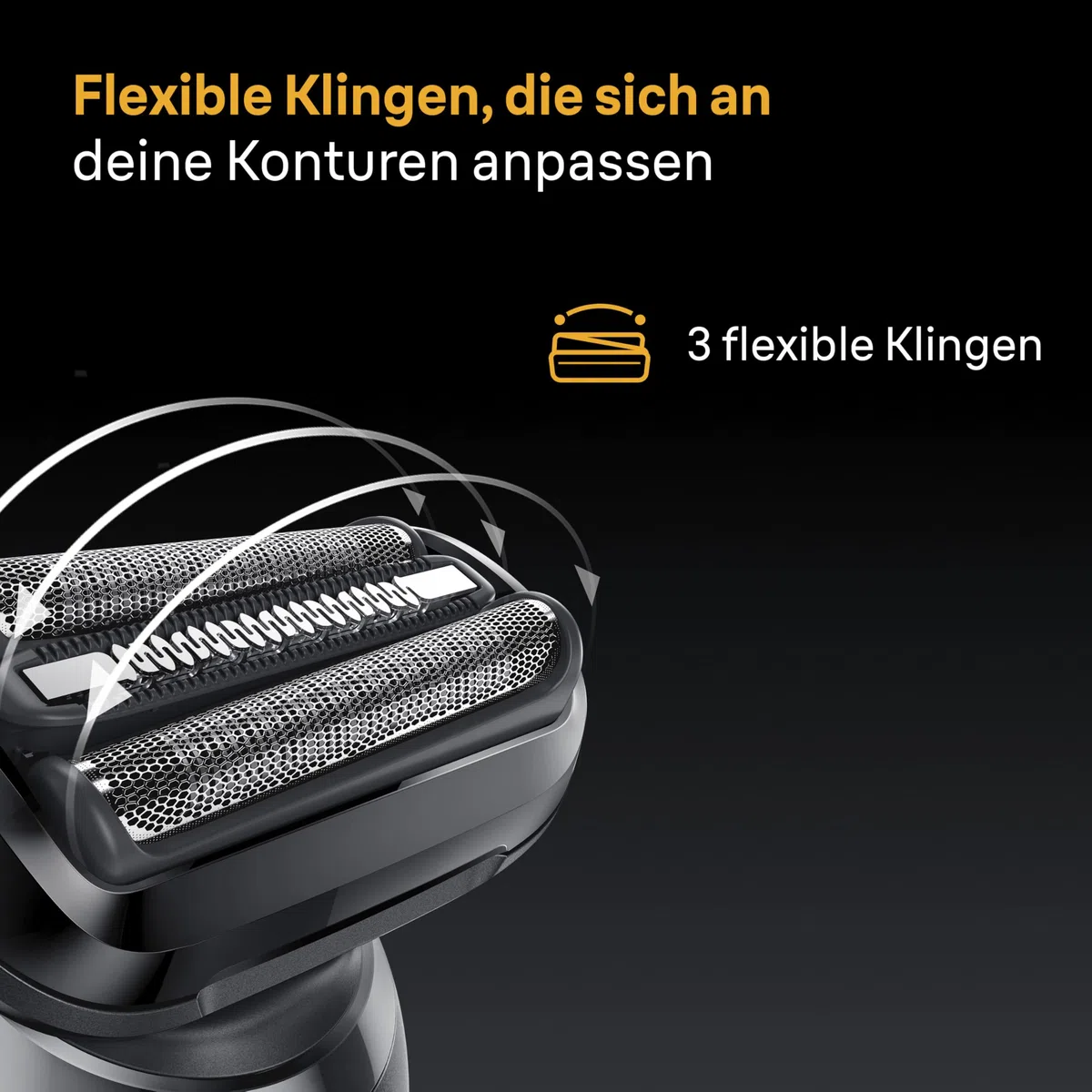 Braun Elektrorasierer Scherkopf Series 5, 54B, Schwarz - Original Ersatzscherteil und Rasierer Zubehör vom Hersteller, Made in Germany, Kompatibel mit Braun Series 5 Rasierern