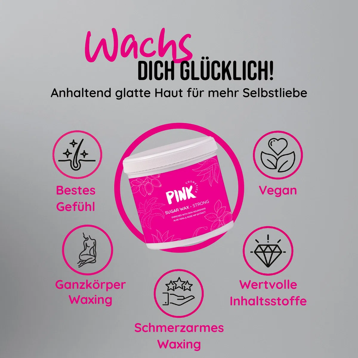 Zuckerpaste Strong Waxing Haarentfernung 500g – Sugar Paste Sugaring Enthaarung für den gesamten Körper Studio Qualität