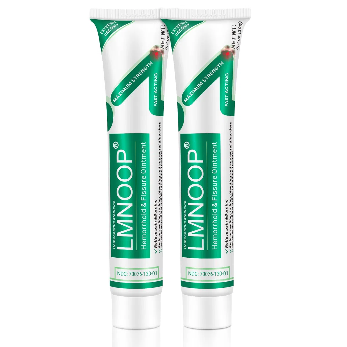 Hämorrhoiden-Creme zur Behandlung von Schmerzen, Juckreiz, Brennen, Schwellung, Rissen und Blutungen – Starke Wirkung bei inneren und äußeren Hämorrhoiden (2-Pack)