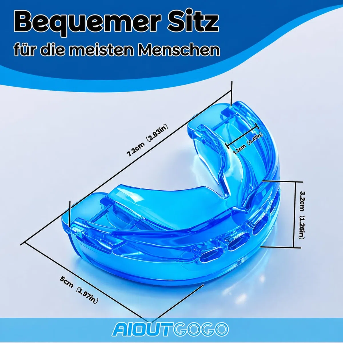 AIOUTGOGO Schnarchstopper, Schnarchfrei Schnarchschiene Männer, Flexibel Mehrzweck Anti Schnarch, Effektiv Anti Snoring Schnarchen Stopper gegen Schnarchen, Besser Schlafen(Gebrauchsfertig)
