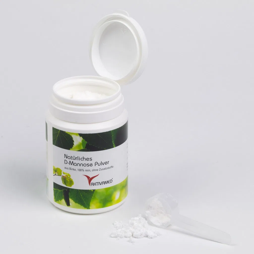 D-Mannose aus Birke vegan - diätische Behandlung gegen Blasenentzündungen, Harnwegsinfekt - 100g Natural Premium Pulver laborgeprüft - 2 Monatsvorrat (1x100g) - Made in Germany - rein! KEIN Mais