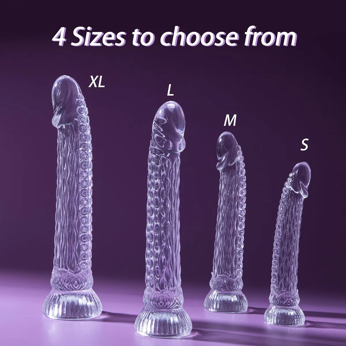 Anal Dildo Transparent Dildos,Neu Dildo 301mm mit Dildo Saugnapf,Analplug SM Sex Spielzeug Beide,Riesen Dildo xxl Diloschwanz für Frauen,Analdilos Herren Analkette Anal Toy (XL)