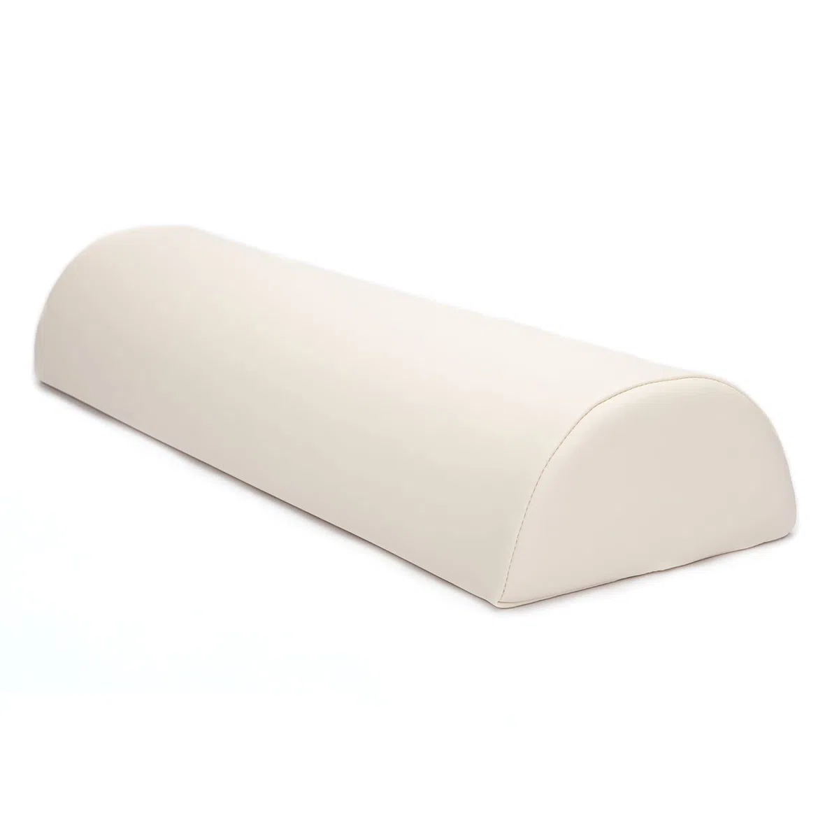 WellTouch Lagerungsrolle halbrund | Knierolle für Massageliegen | Lagerungskissen für Massage & Therapie | Kniehalbrolle in Größe M: 65 x 22 x 11 cm (Beige)