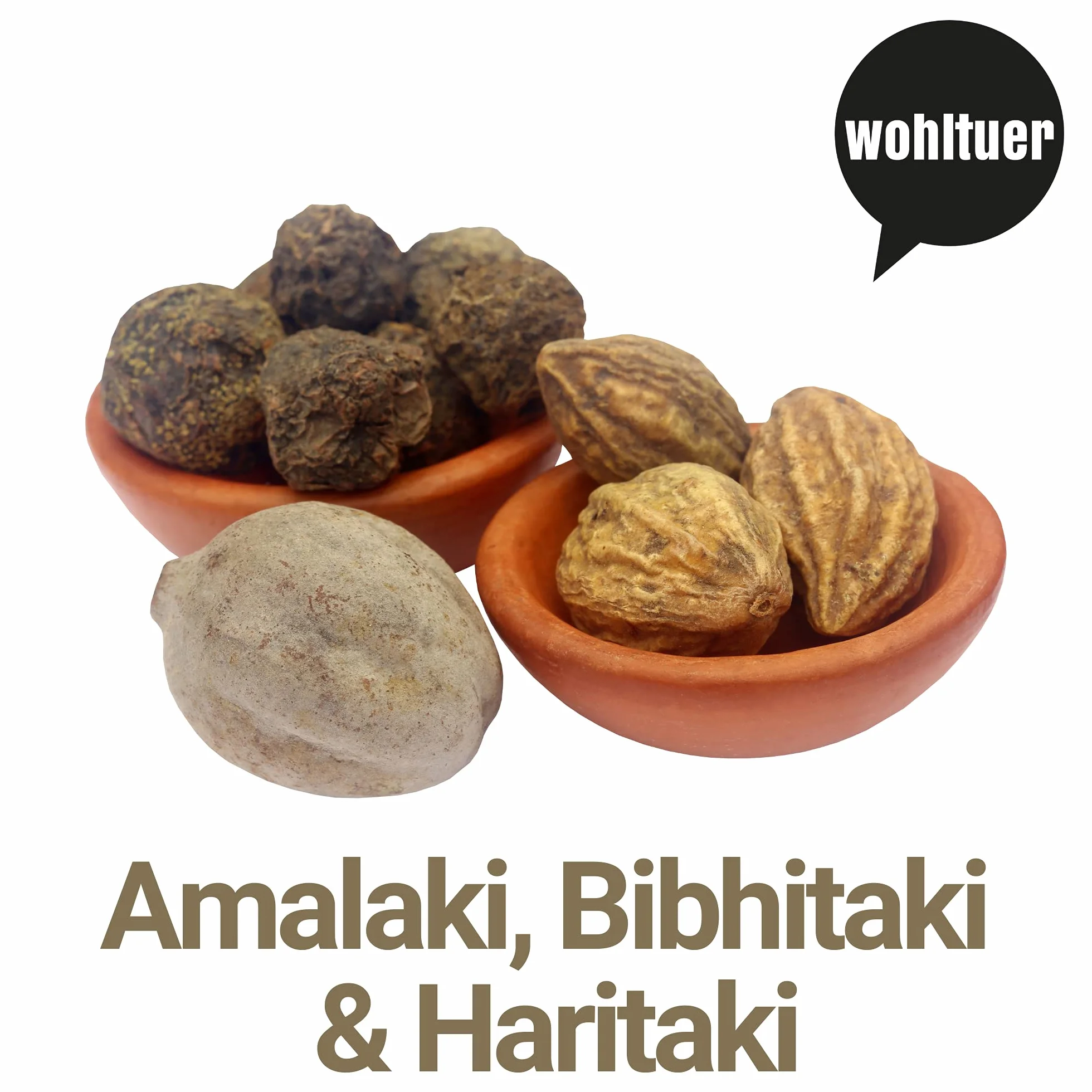 Bio Triphala Pulver 1000g - Enthält Bio Amla, Bio Haritaki und Bio Bibhitaki gemahlen - Ayurvedisch