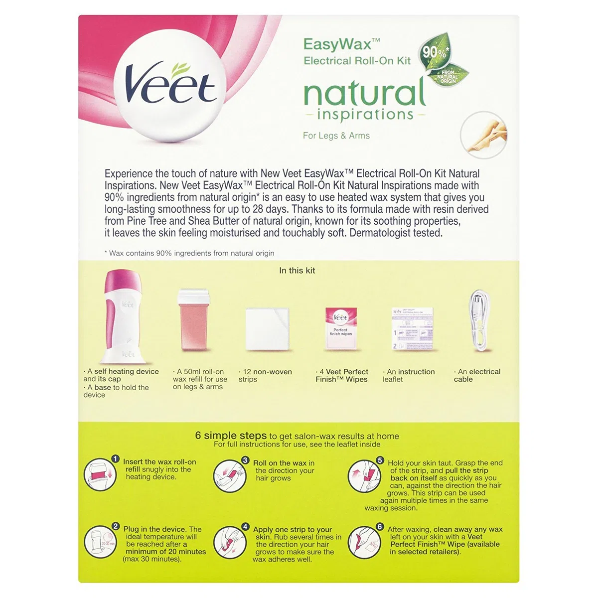 Veet Easy Wax Elektrisches Roll-On Kit