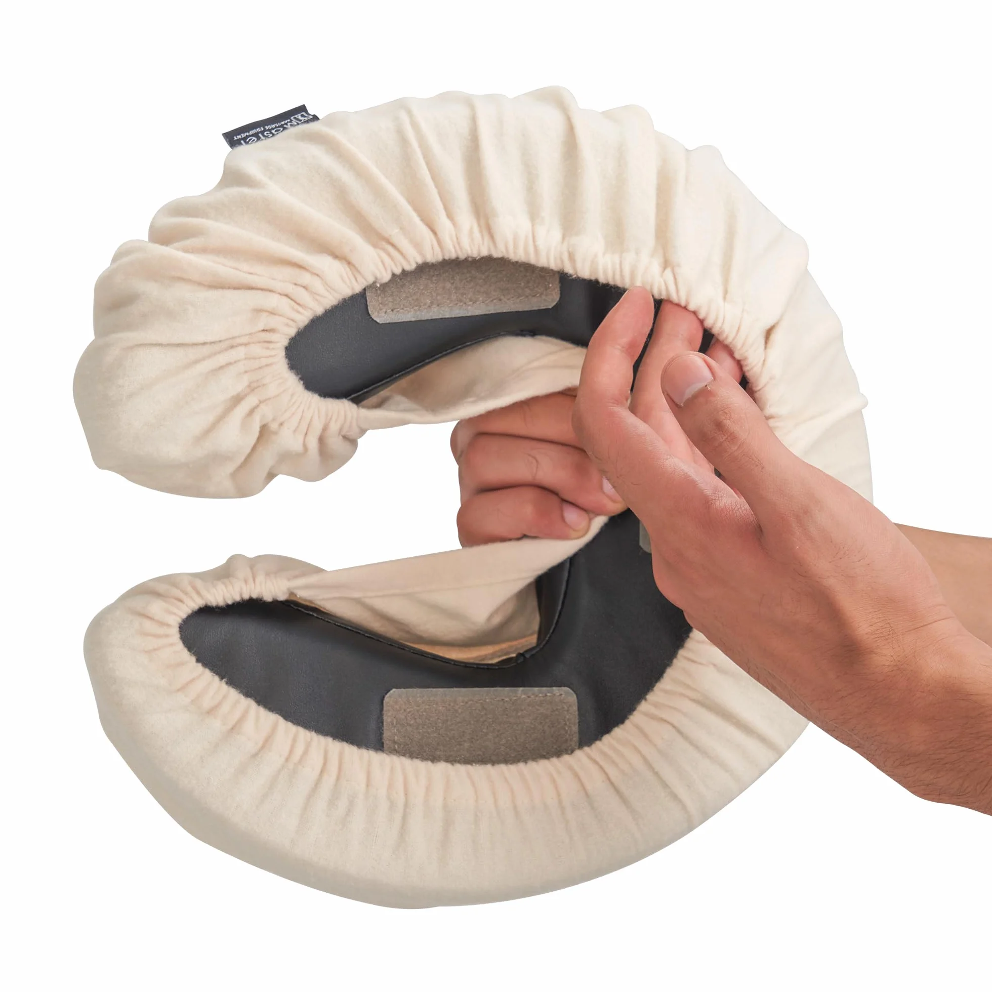 Master Massage Kopfbezüge waschbar 100% baumwolle für Massageliege Kopfpolster Kopfstütze Nackenkissen 6 Pack, Sahne