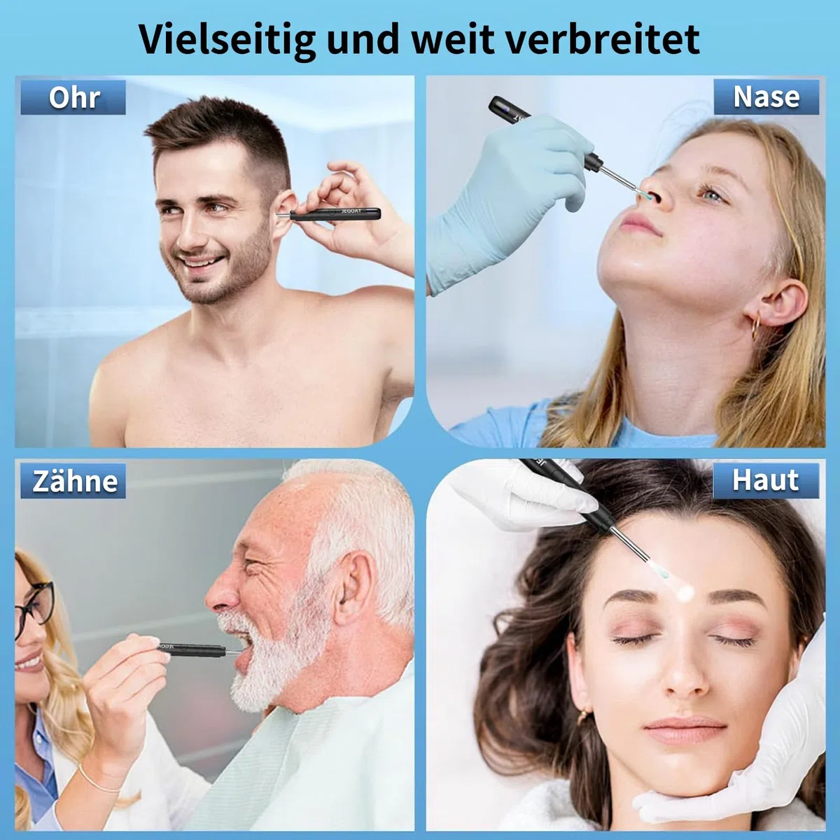 Miluna Ohrenreiniger, OIP67 Wasserdicht Ohrklar mit 6 LEDs, Miluna Pro Ohrenreiniger mit 1080P HD WiFi Kamera, hrenschmalz Entferner Otoskop für iPhone, iPad und Android-Smartphones