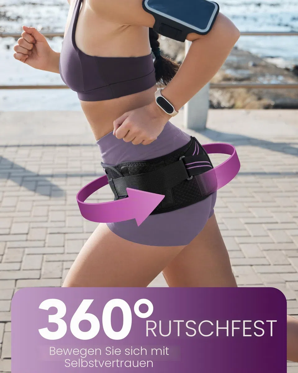 Fitomo Ischias Bandage, SI-Gürtel mit zusätzlichen Stützstäben, Iliosakralgürtel für SI-Gelenke, Schmerzlinderung, Ischias, Becken, Bein, Hüfte, Schmerzen im unteren Rücken, Hüft-Kompressionswickel