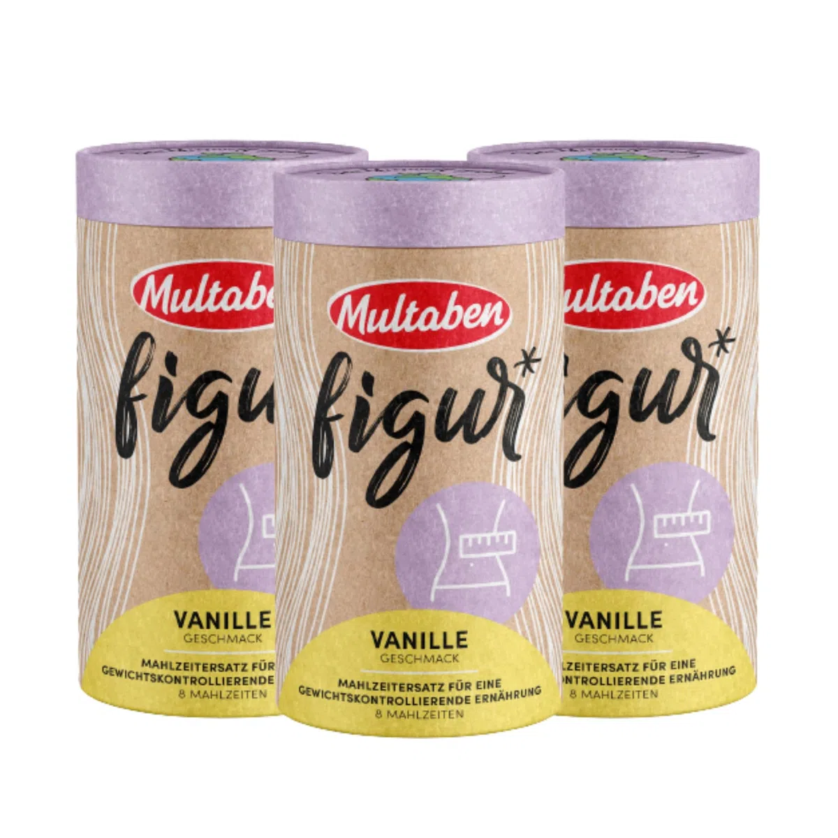 Multaben Diät Shake – proteinreicher Abnehm Shake für eine Eiweiß Diät –Vanille-Geschmack mit Vitaminen und Mineralstoffen – sättigender Diät Drink als hochwertiger Nahrungsersatz - 3 x 440g | Eiweiß-Diät – Mit Vitaminen & Mineralstoffen – Sättigend – Hoc