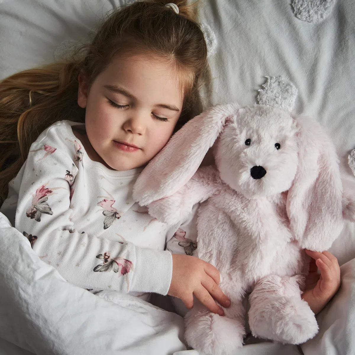 Warmies Plüsch Pinker Hase Mikrowellen-Wärmekissen, mit französischem Lavendelduft, beschwertes Plüschtier, heißes oder kaltes Spielzeug-Wärmekissen zur Entspannung und warmen Linderung
