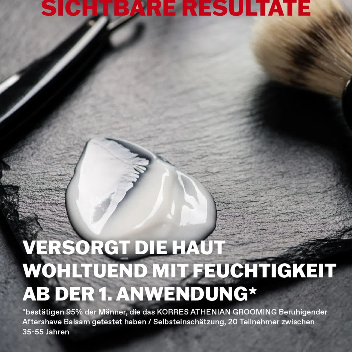KORRES ATHENIAN GROOMING Beruhigender Aftershave-Balsam für Männer, erfrischende Pflege für die Haut nach der Rasur, wirkt feuchtigkeitsspendend, beruhigend & kühlend, 125 ml
