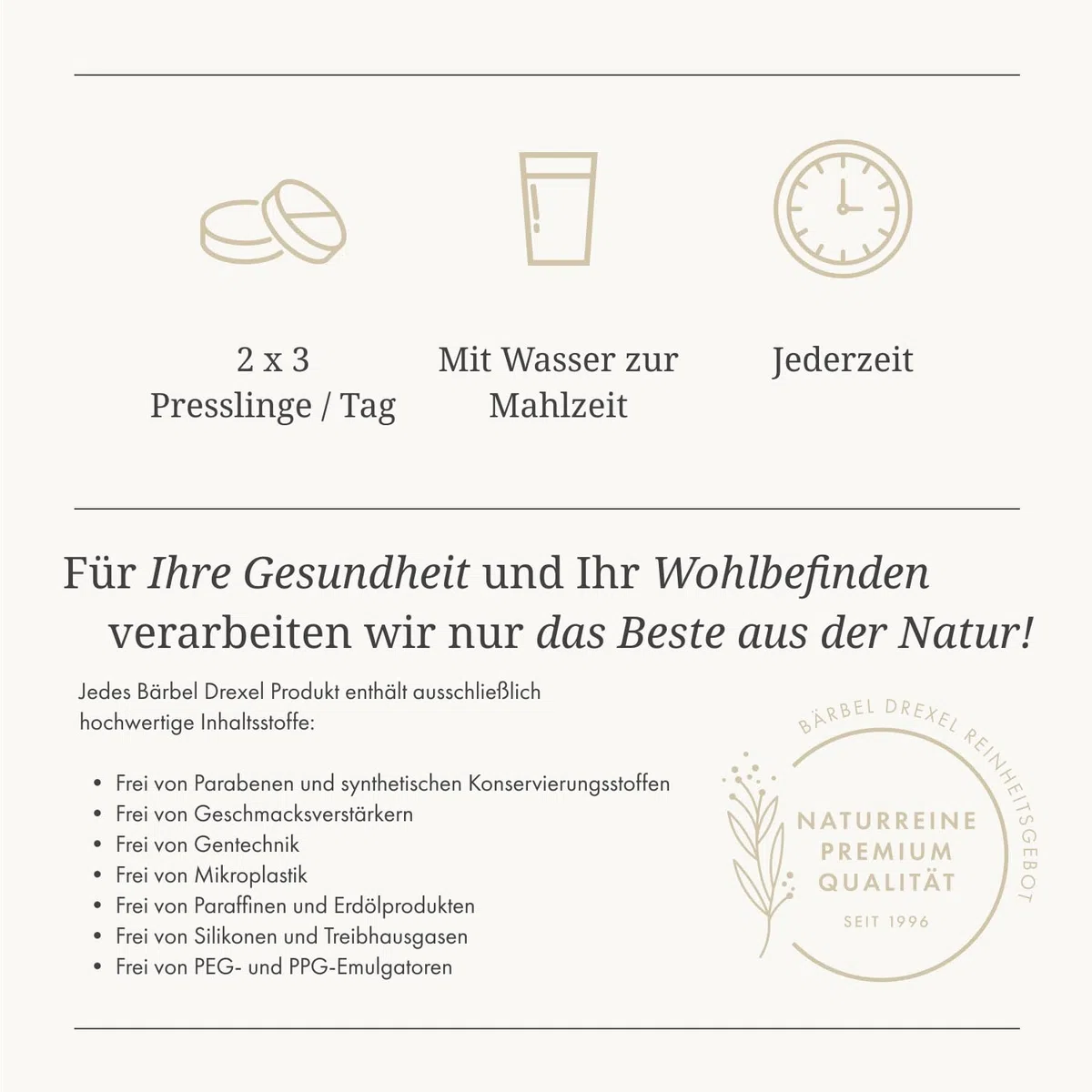 Spirulina und OPC Presslinge ausschließlich natürliche Inhaltsstoffe (360 Stk) Naturheilkunde BÄRBEL DREXEL®