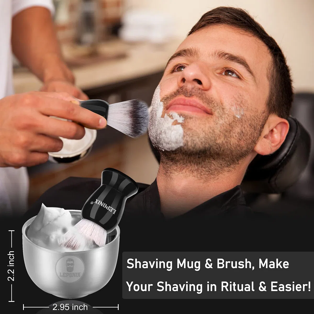 Nassrasierer Herren, Bartpflege Set für Männer inkl Safety Razor, Rasierpinsel,Rasiercreme Männer After Shave Balsam, Pre Shave, Rasierschale,Rasierschürze, Rasierhobel Geschenkset Herren