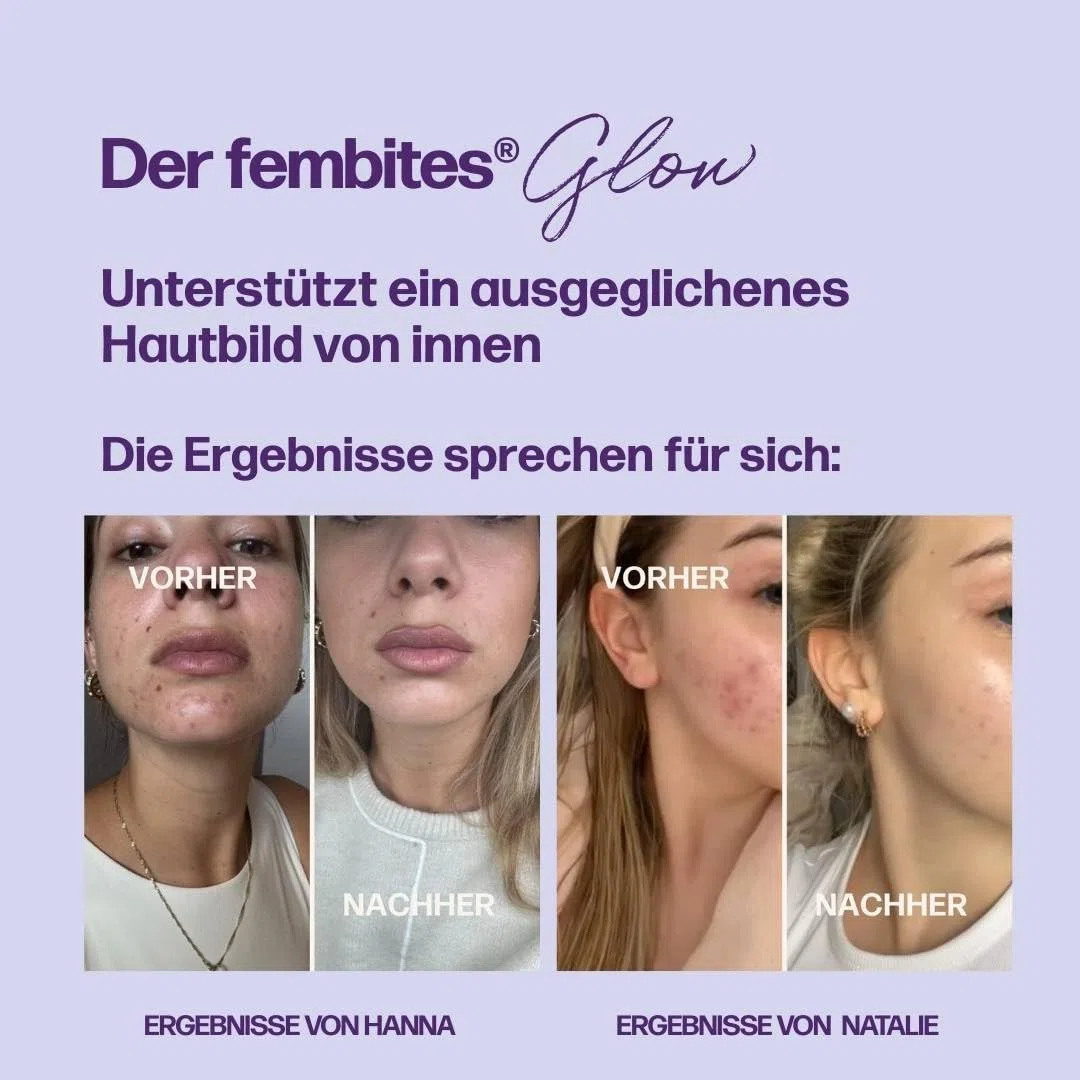 fembites femcaps Cleanse - Hochdosiertes Supplement für Hormonelle Balance - Mit Biotin, Zink, Vitamin C & Selen - Vegan & Laborgeprüft - 120 Kapseln