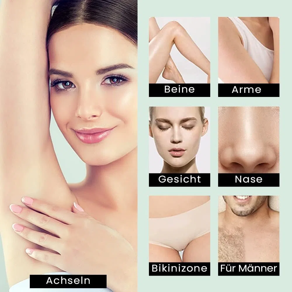 Waxer II Wachs-Set für Frauen und Männer, nicht klebend, teflonbeschichtet – Wachserhitzer zur Haarentfernung inkl. 300 g Wachsperlen, 20 Spatel