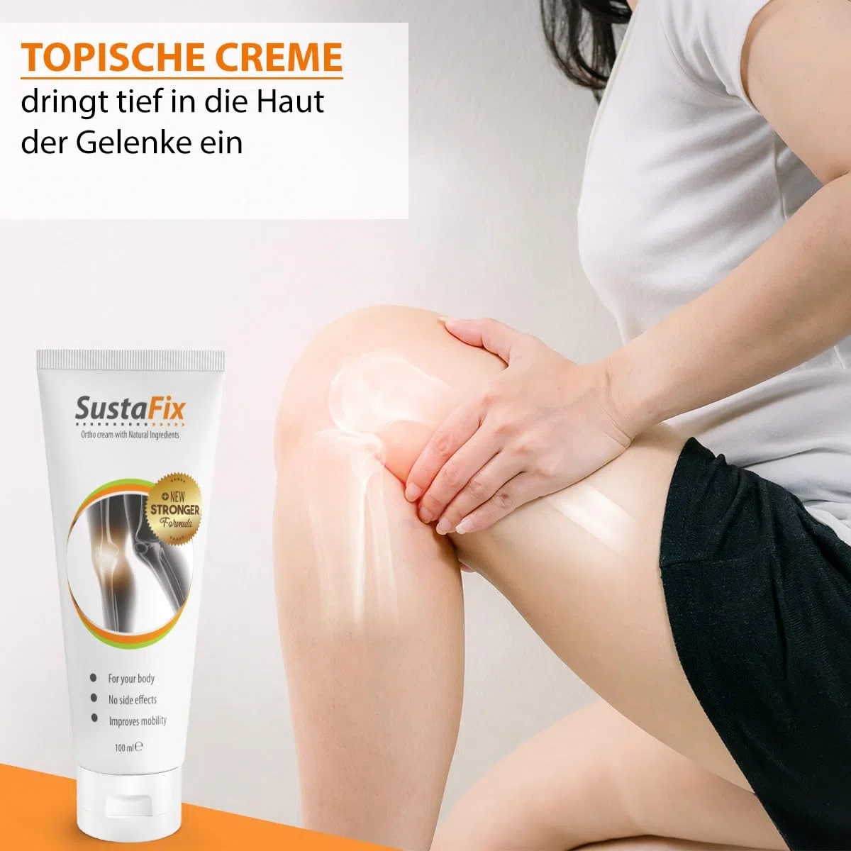 Ortho Körpercreme – Pflanzliche Hautpflegecreme für Knie, Ellbogen, Schultern und Rücken – mit Eukalyptusöl, Sesamöl und Sheabutter – 100 ml