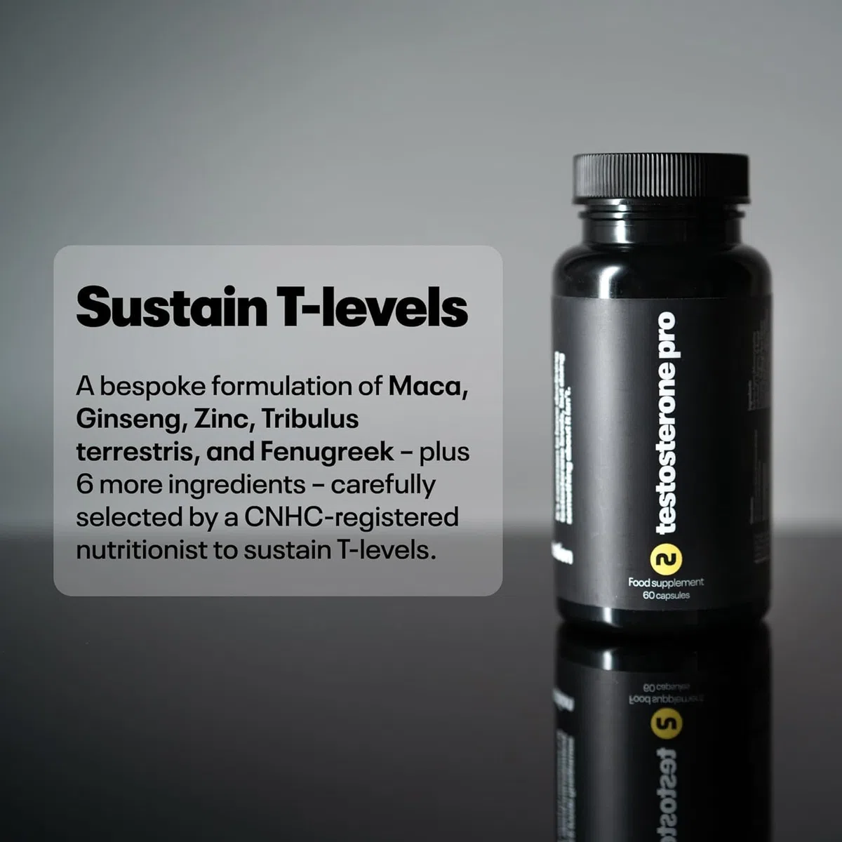 Numan Testosterone Pro Nahrungsergänzungsmittel Männer – T Complex, Tribulus Terrestris, Maca-Wurzel, Zink, Ginseng, Vitamine & Mineralien (120 Kapsel)