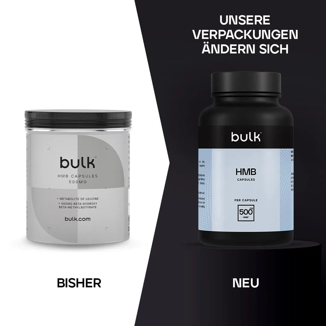 Bulk HMB Kapseln, 500 mg, 500 mg, 180 Kapseln