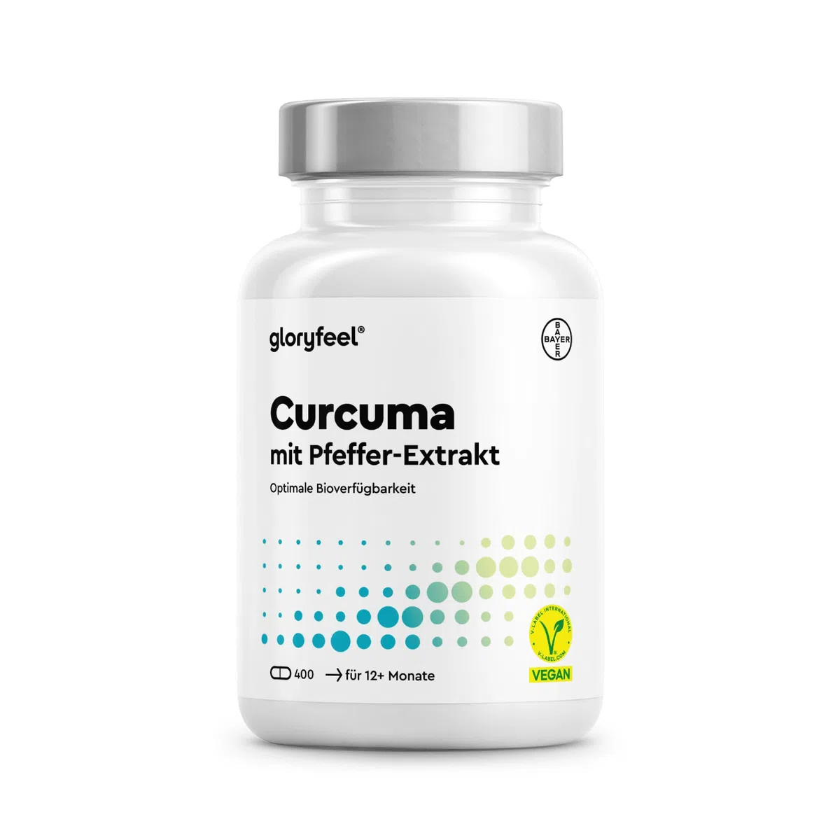 Curcuma Kapseln hochdosiert für 13 Monate - original Kurkumapulver - 700mg pro Kapsel mit Curcumin & Piperin - vegan - laborgeprüft & in Deutschland entwickelt