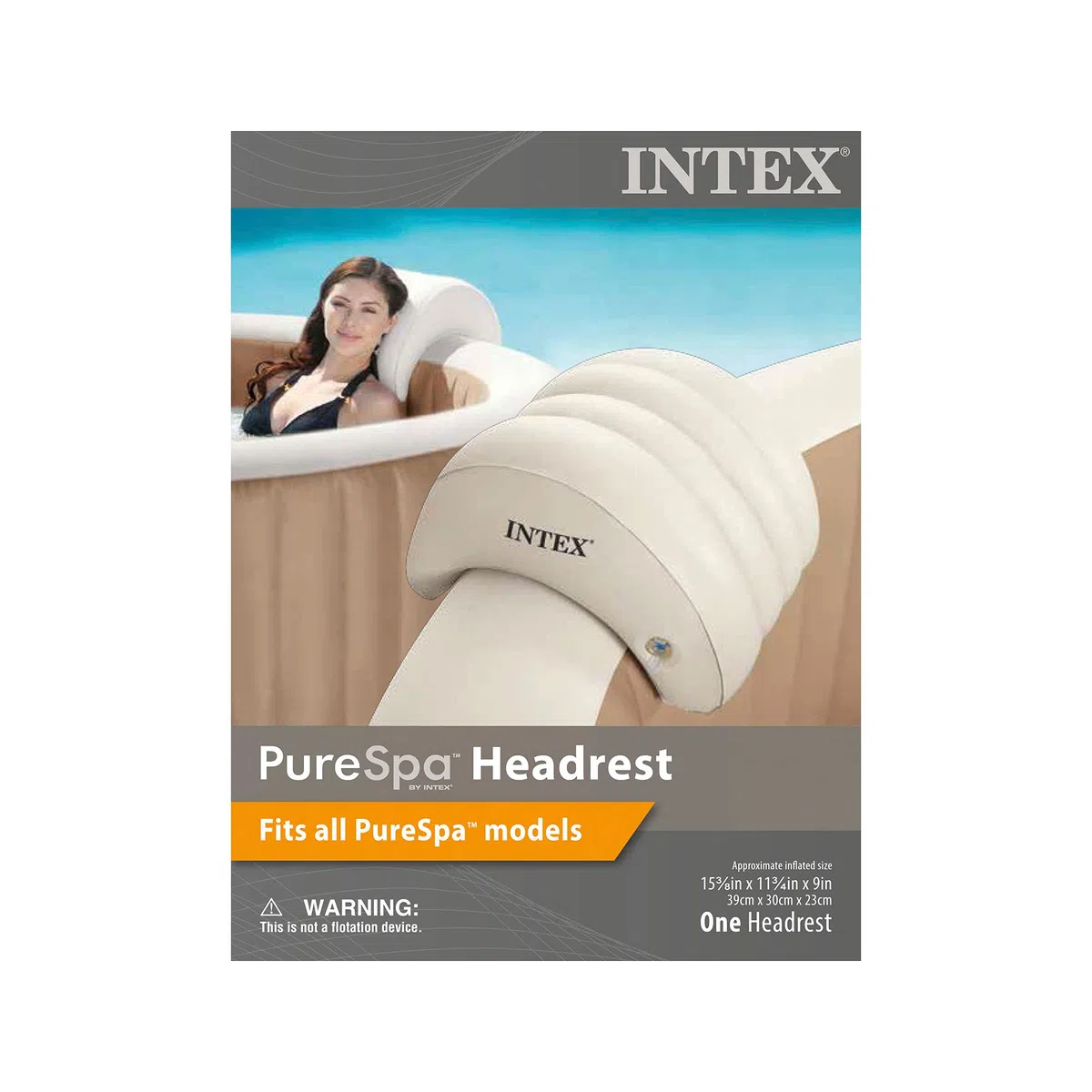 Intex Whirlpool-Kopfstütze, abnehmbar, aufblasbar, 2 Stück