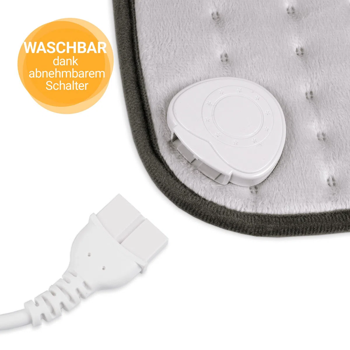 medisana HP 650 XL-Heizkissen, 45 x 35 cm, Wärmekissen für Rücken, Gesäß und Nacken, mit 4 Temperaturstufen und mit Überhitzungsschutz, Heizmatte elektrisch mit Abschaltautomatik, waschbar