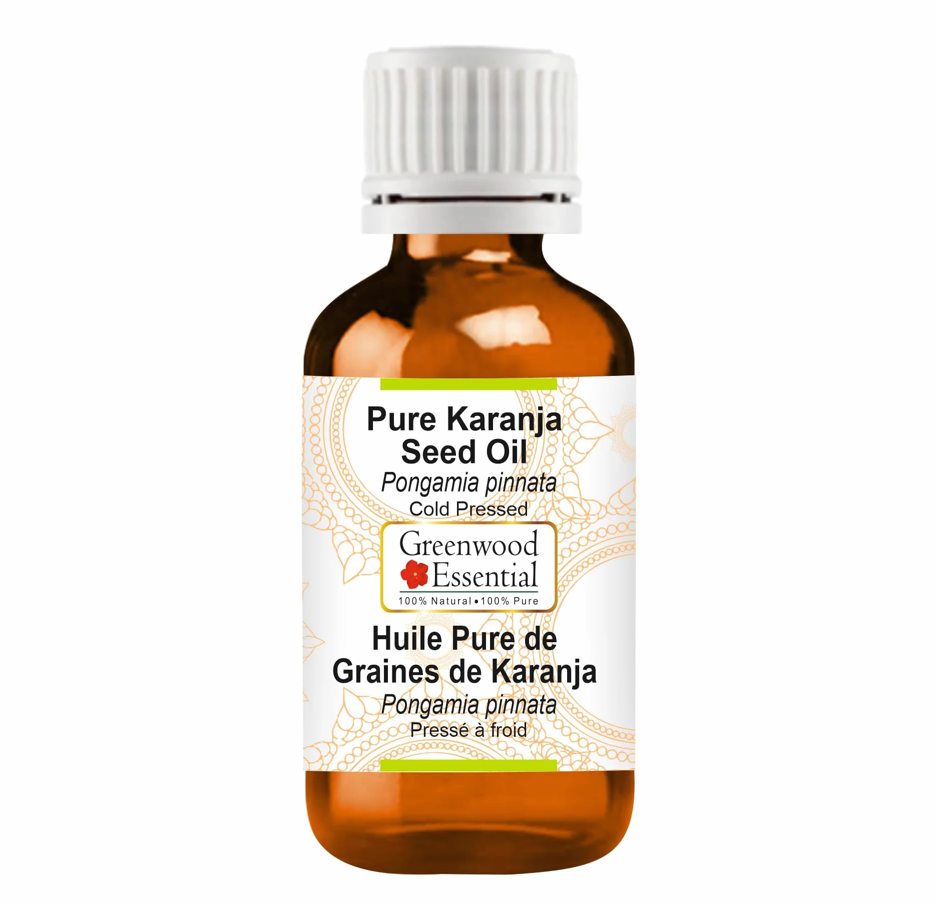 Greenwood Essential Naturreine Karanja-Samenöl (Pongamia pinnata) Kaltgepresst 100ml (3.38 oz)
