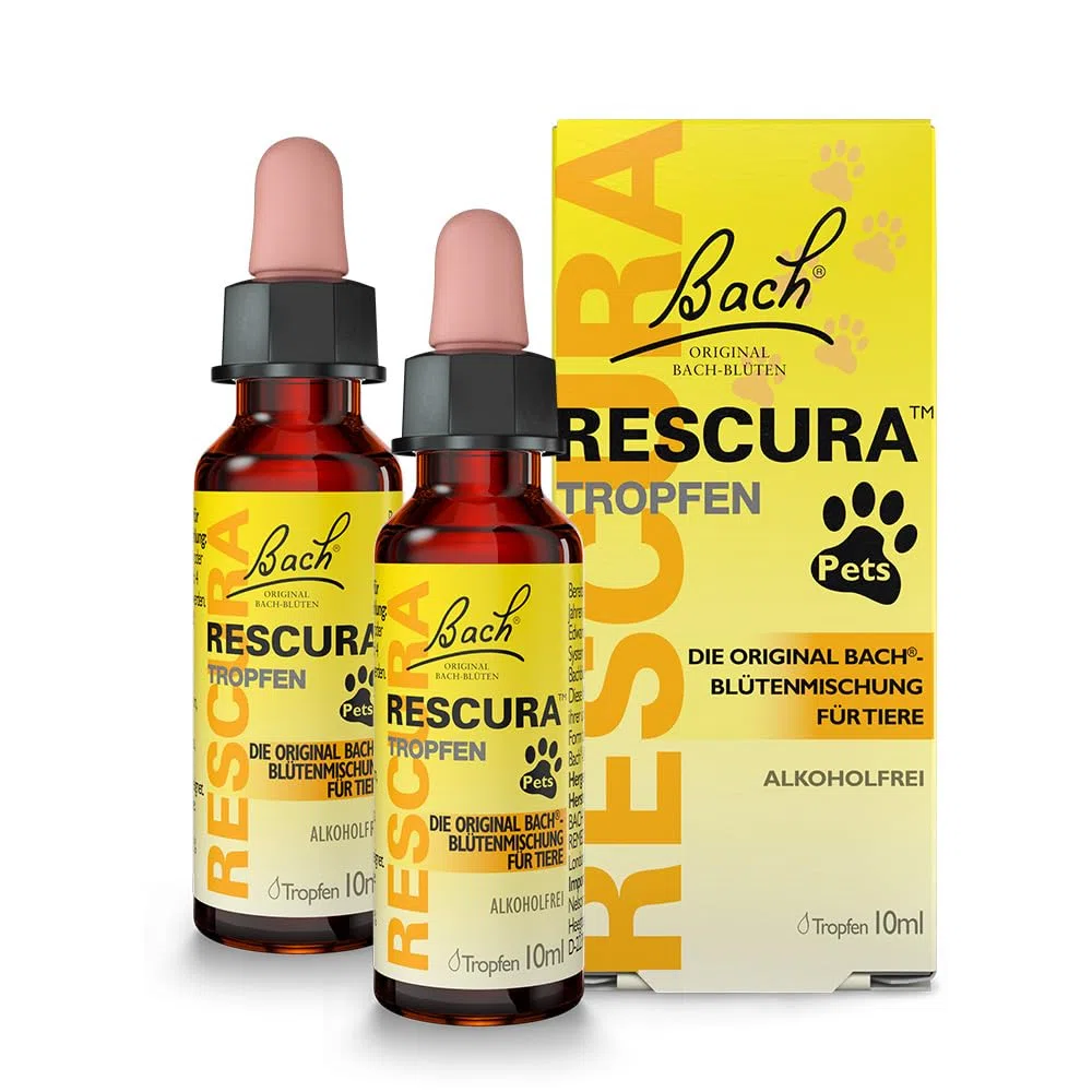 Bachblüten Original Bach RESCURA Pets Doppelpack 2 x 10 ml| Bachblütenmischung für Tiere | Original nach Dr. Edward Bach | ehemals Rescue