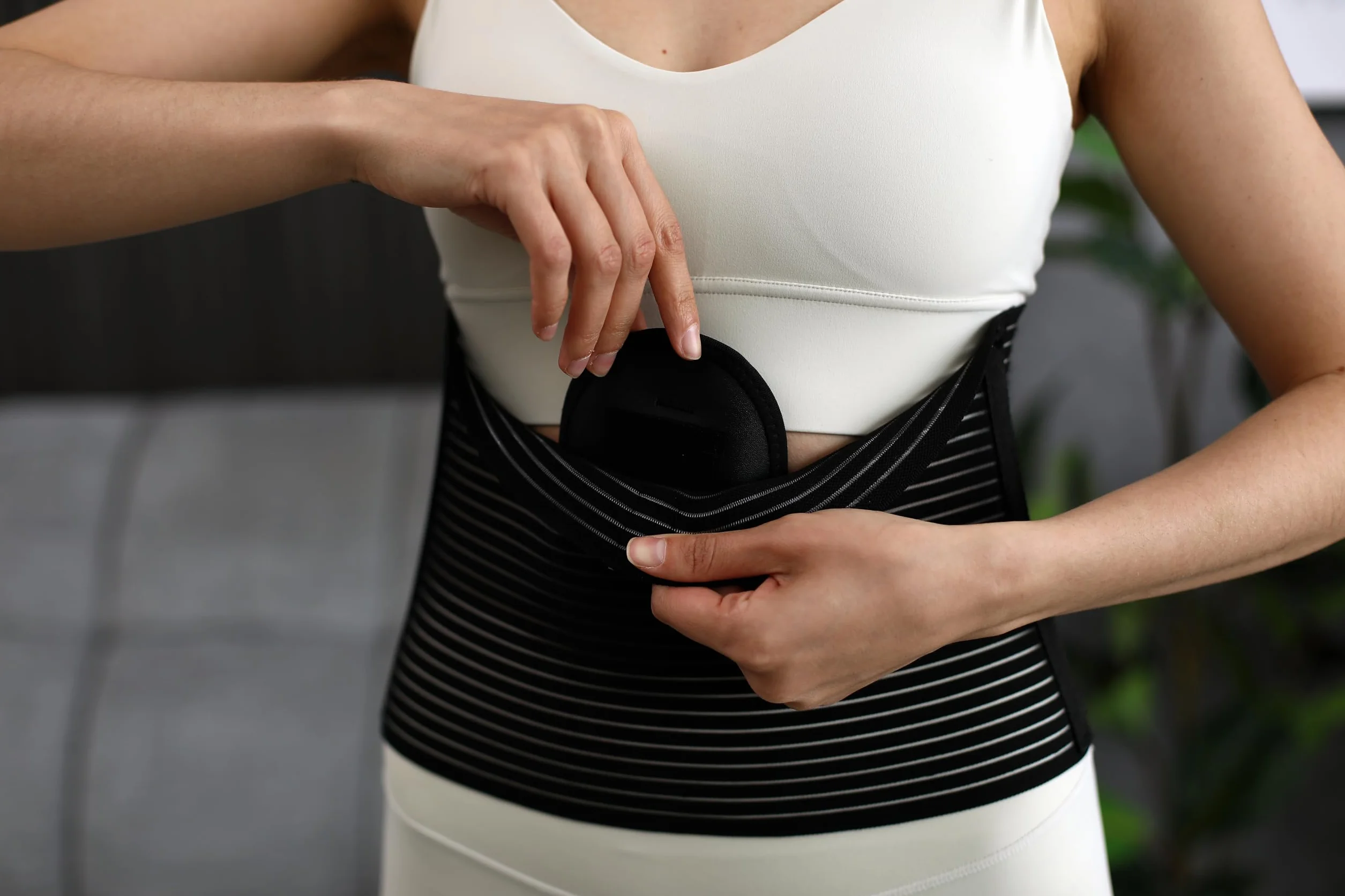 NabelbruchBandage. Nabelhernie Gürtel Herren/Damen - Bauchgurtel für Hernie: Nabel, Epigastric, ventral. Leistenbruch Gürtel. (XXL)