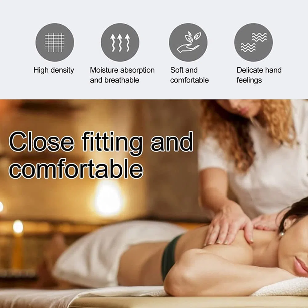Highdi Bezug für Massageliege mit Loch, Kristallsamt Dick Waschbare Beauty Bettbezug Elastisches Massagetische Bezug Weiches Atmungsaktiv Massagebett für Spa, Schönheits (190X80CM,Grau)