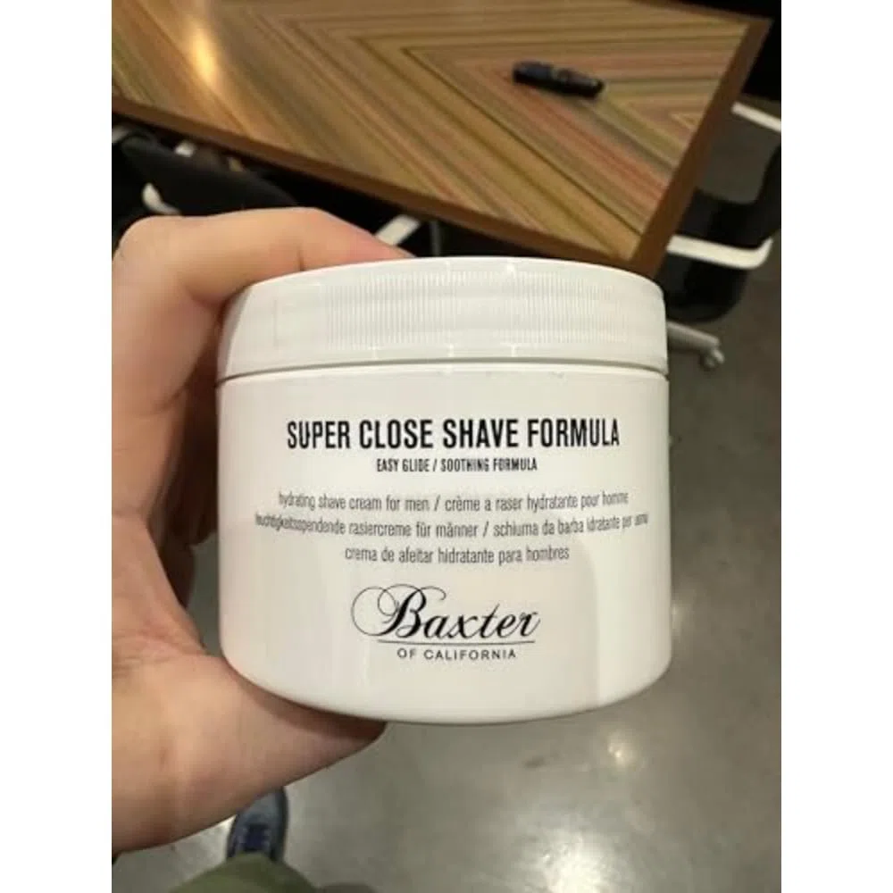 Baxter of California Super Close Shave Formula, reichhaltige Rasiercreme mit Teebaumöl, Menthol, für glatte Rasur, erfrischend und pflegend, 240 ml