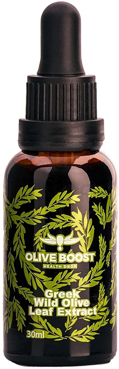 Olive Boost - Olivenblattextrakt, 100% natürlich, hergestellt in Griechenland, ohne Zusatzstoffe, reich an Polyphenolen und Antioxidantien, hochdosiert, flüssig