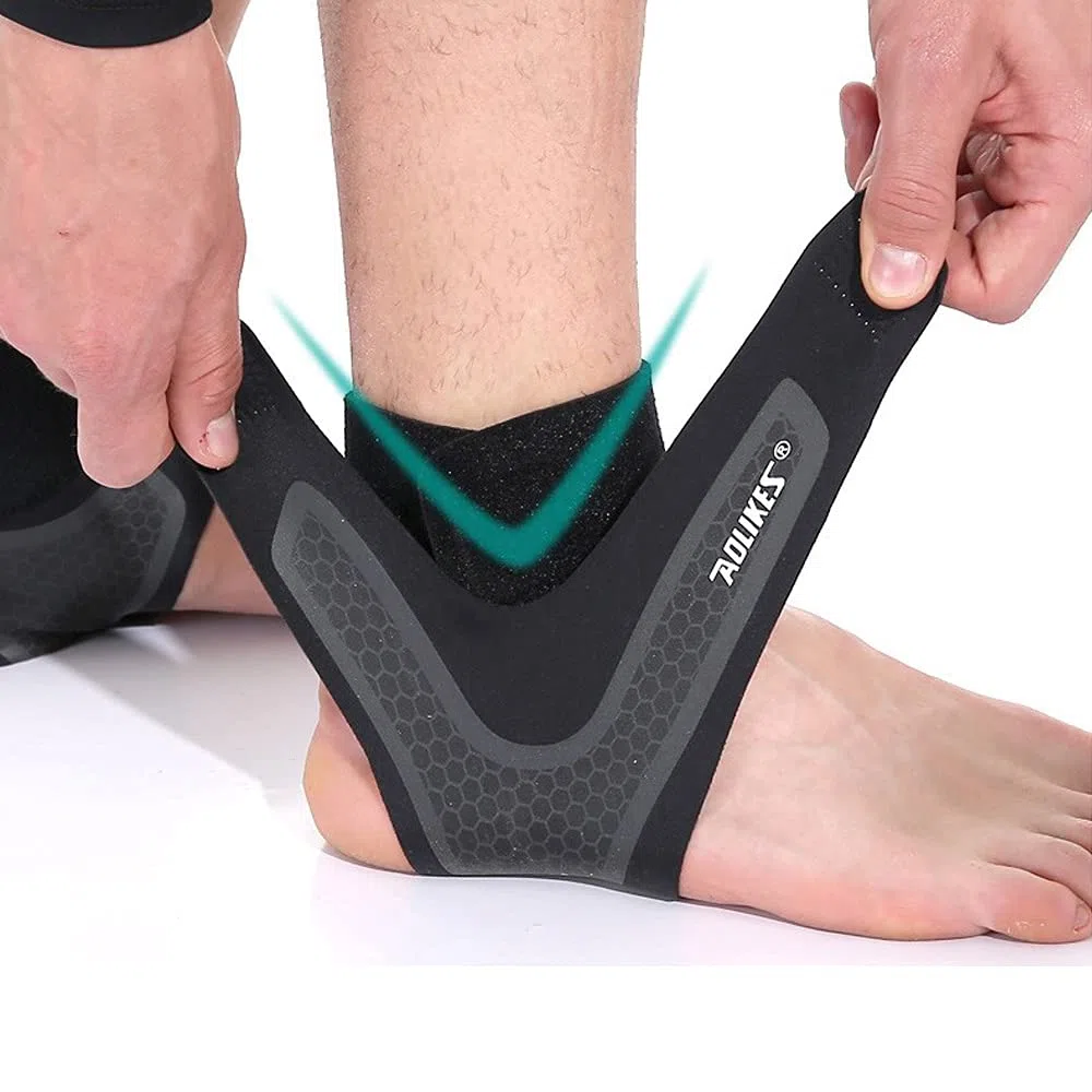 1 Paar Knöchelbandage Sprunggelenk Bandage，Einstellbares Knöchel Bandage， Fußbandage – Schmerzlindernde für Männer Frauen Knöchelschutz, stabilisiert und unterstützt,Sport fußgelenkbandage