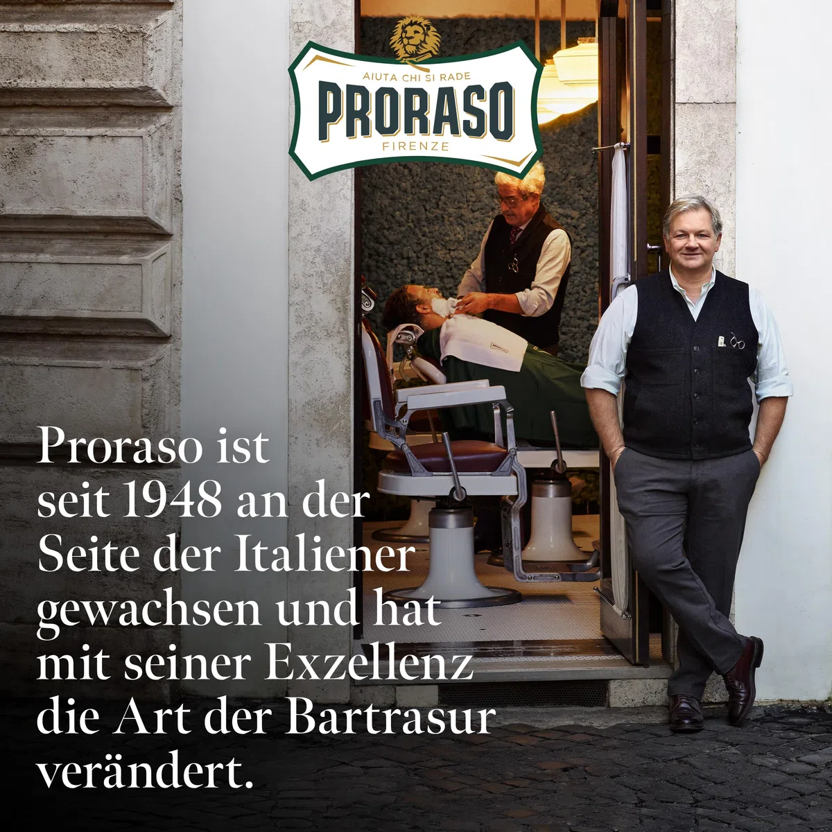 Proraso Cologne Wood and Spice, 100 ml, Eau de Cologne entwickelt für tiefgreifende Frische, Rasierwasser für Herren & After Shave, Made in Italy