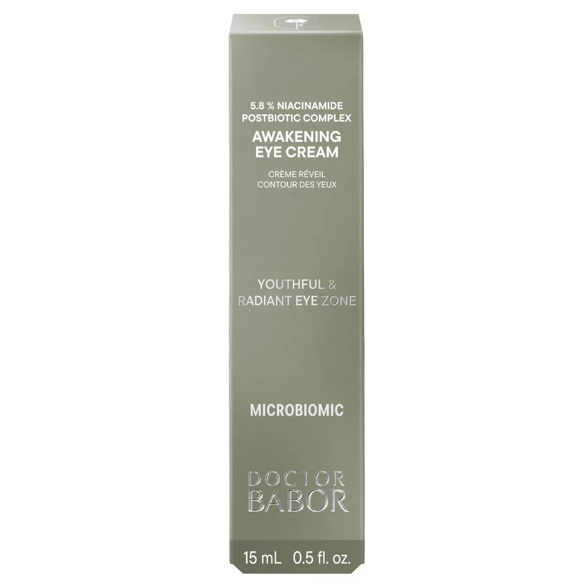 DOCTOR BABOR Microbiomic Awakening Eye Cream (15 ml) – vegane Augencreme zum Kaschieren von Augenschwellungen – professionelle Augenpflege für eine strahlende Augenpartie