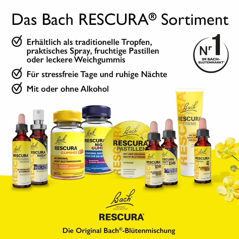Bachblüten Original Bach RESCURA Pets Doppelpack 2 x 10 ml| Bachblütenmischung für Tiere | Original nach Dr. Edward Bach | ehemals Rescue