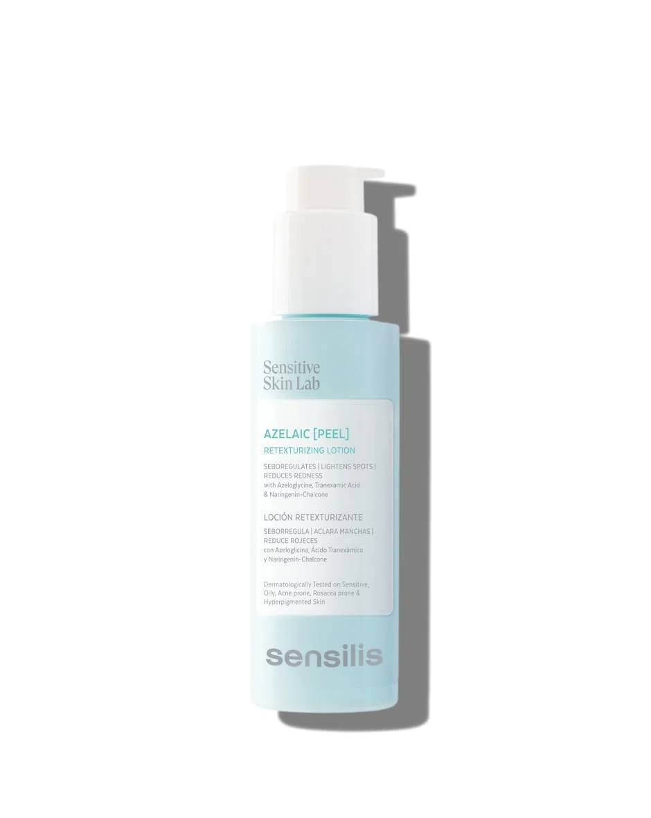 Sensilis – Purify Azelaic Peeling, Gel-Lotion mit Azeloglycin, Tranexamsäure & Präbiotika, talgregulierend, aufhellend & rötungsmindernd, für empfindliche Haut – 100 ml