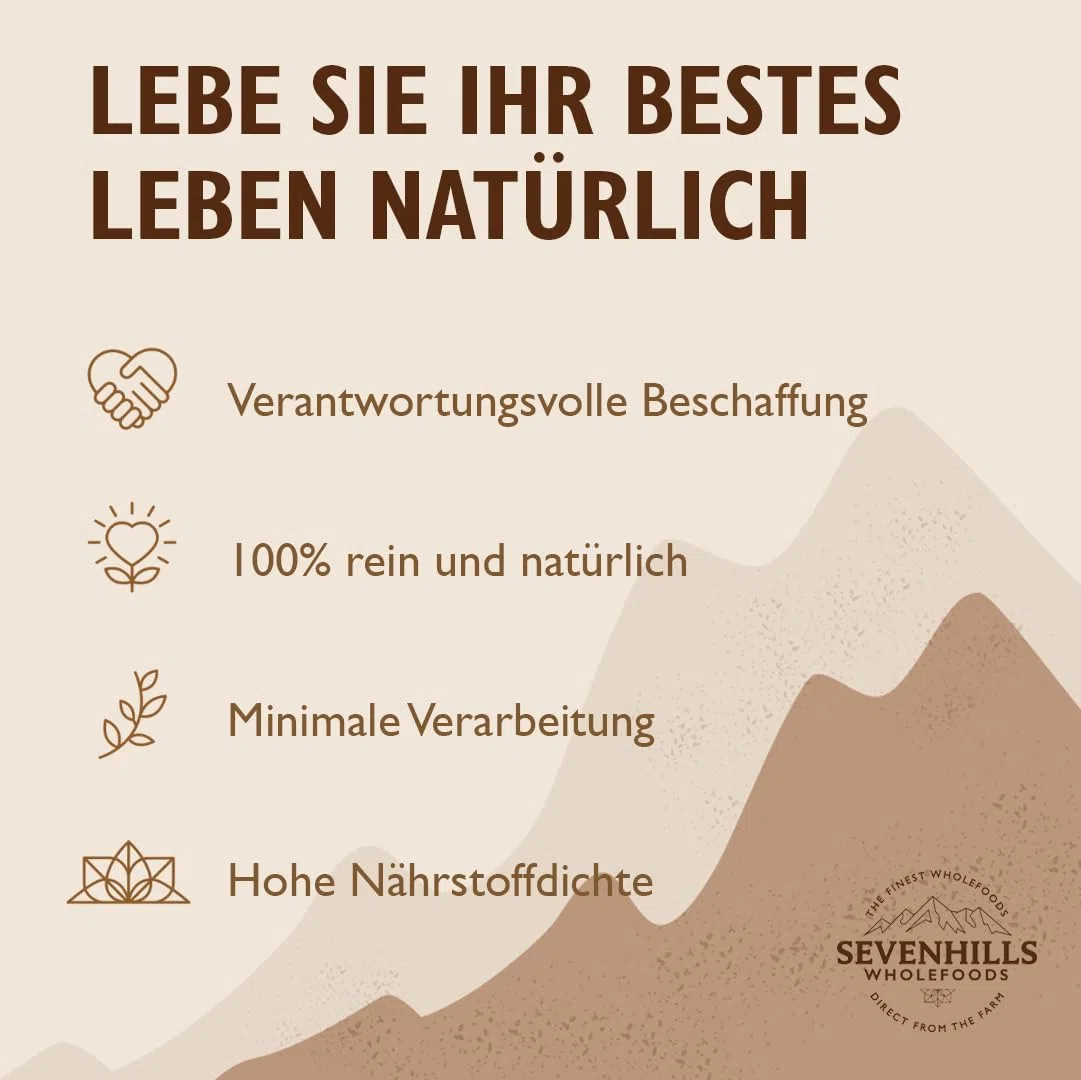 Sevenhills Wholefoods Bio Reisprotein Pulver 1kg - aus braunem Reis – 84% Proteingehalt, vegan, ungesüßt, milchfrei, glutenfrei, ohne Zusatz- oder Konservierungsstoffe, gentechnikfrei