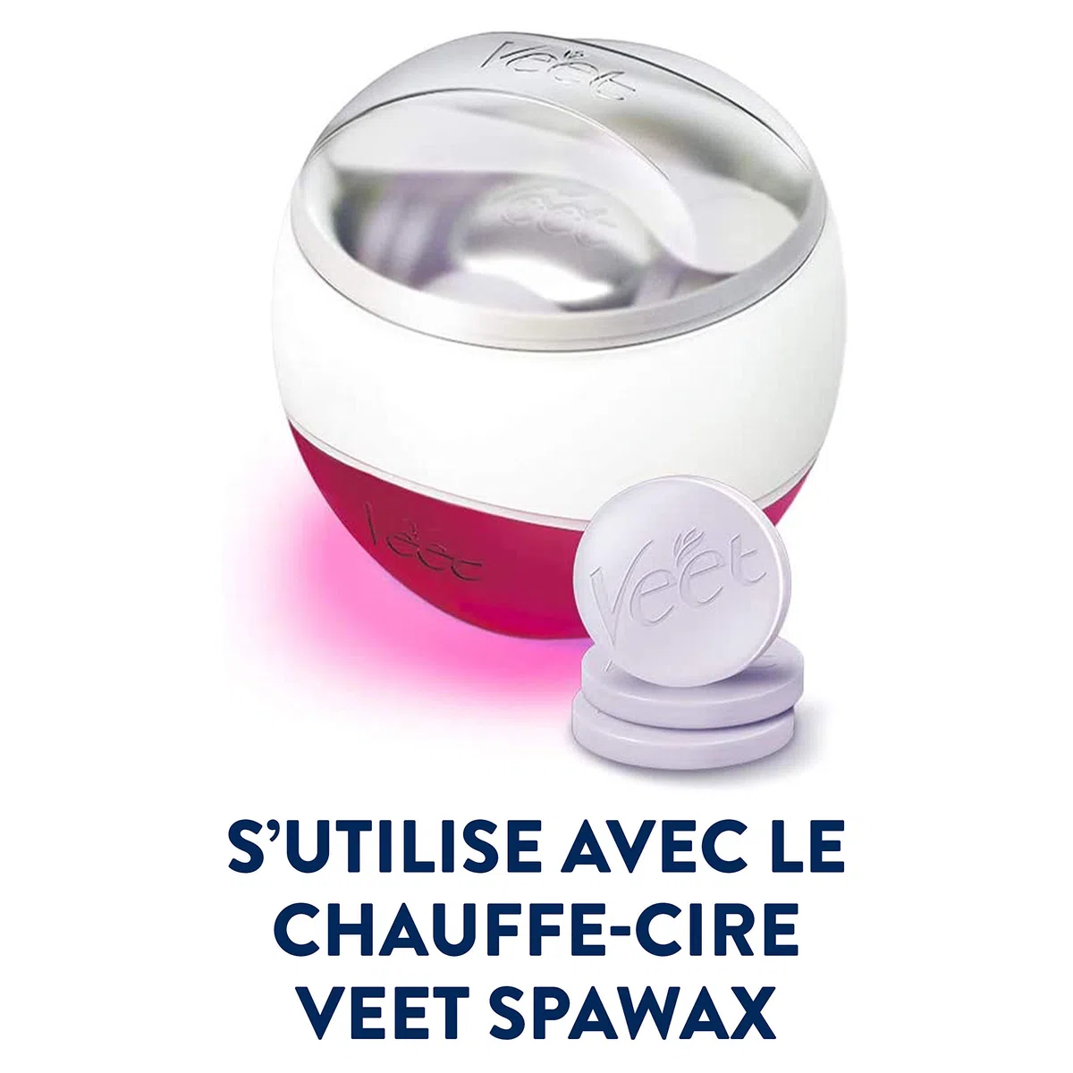 Veet Ersatzwachsscheiben 3er Pack für elektrisches Warmwachs-Set für langanhaltende Haarentfernung für seidig glatte Haut Spawax Warmwachsscheiben 3x6 Stück