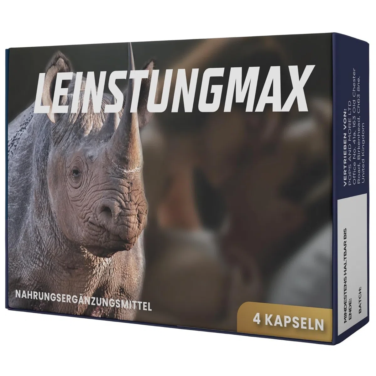 Kapseln mit Ginseng, Maca, Rhodiola, Astragalus, Traubenkernextrakt, Vitaminen & Zink 4 Kapseln – Nahrungsergänzungsmittel für aktive Männer | Praktische 4-Kapsel-Packung