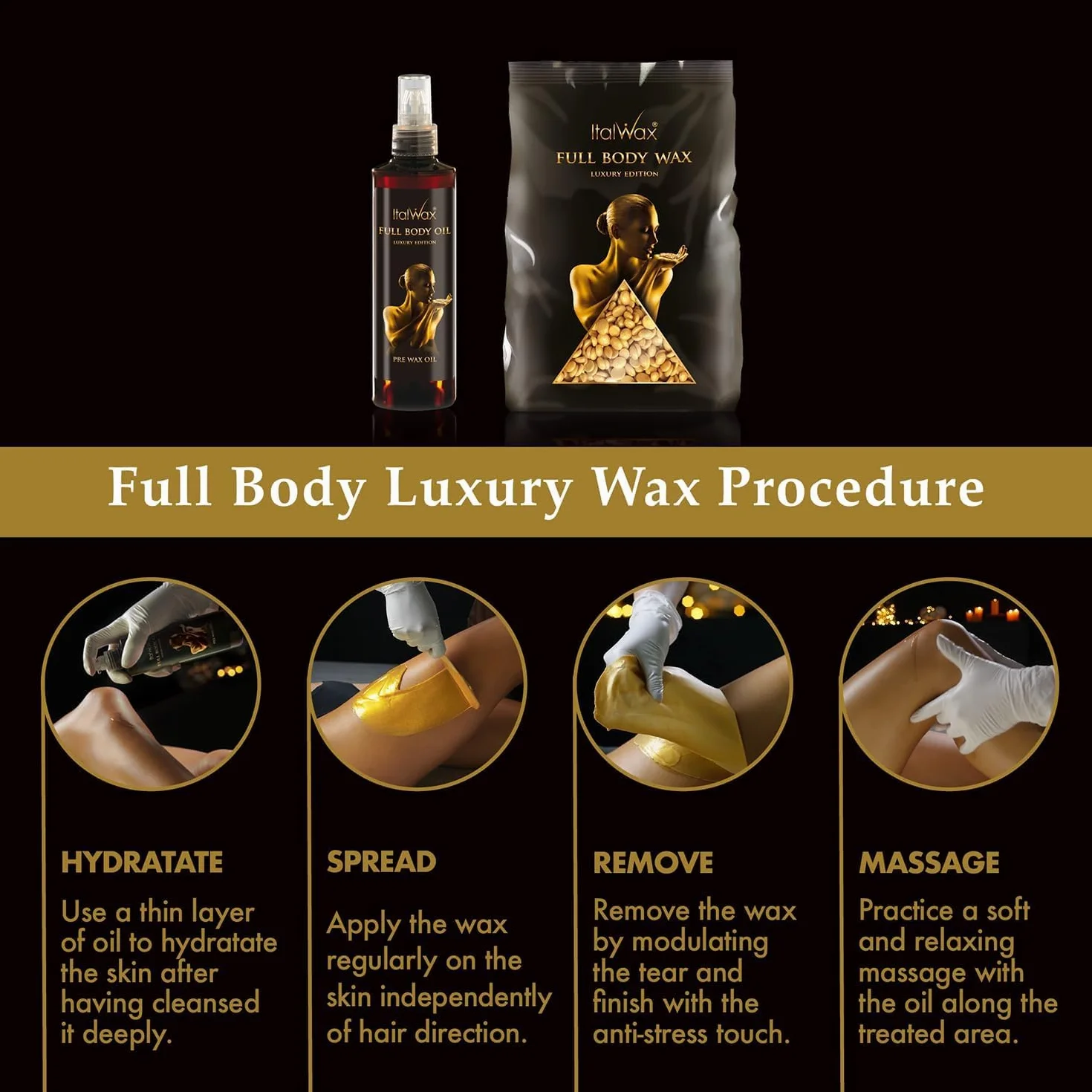Italwax Luxury Full Body – 1Kg - Waxing Perlen für Haarentfernung - Synthetische Formulierung ideal für empfindliche Haut - Für den ganzen Körper
