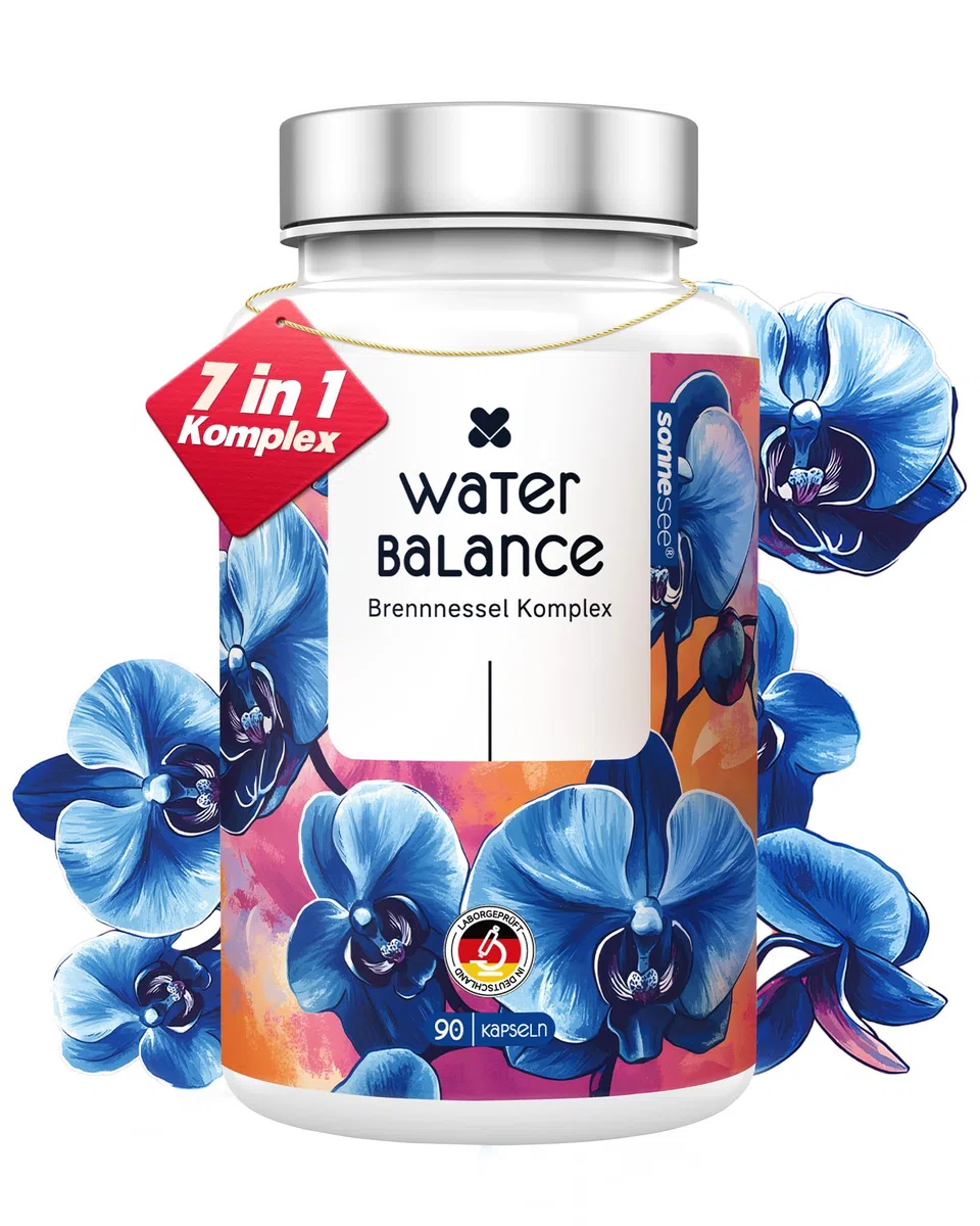 7 in1 Wasserbalance Komplex Brennnessel mit Rosskastanie Gotu Kola Magnesium 90 vegane Kapseln