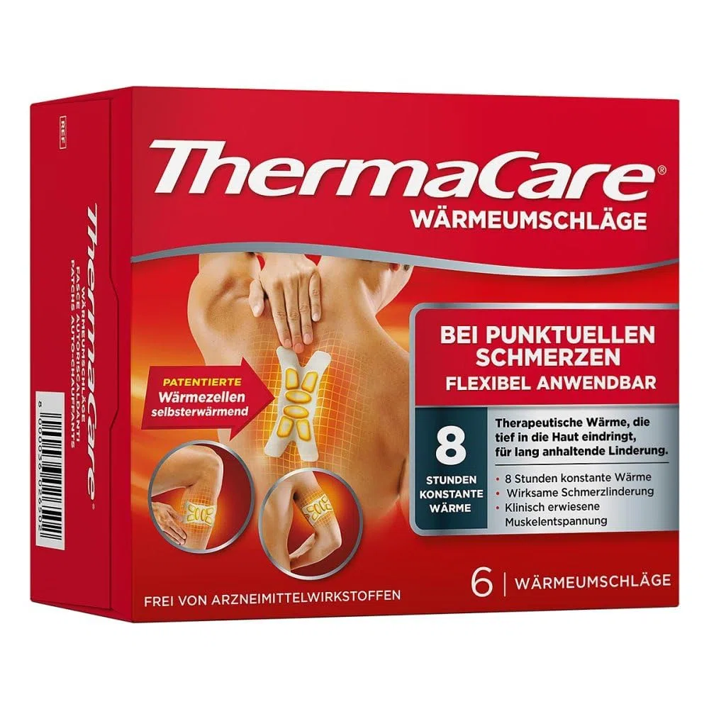 ThermaCare Wärmeauflagen wirksame Schmerzlinderung, 6 St. Pflaster
